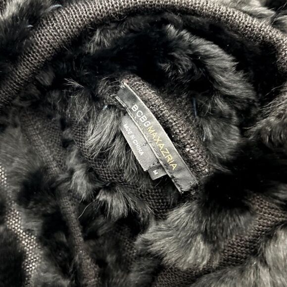 BCBGMaxAzria Women's Authentic Fur Sweater - Picture 4 of 5